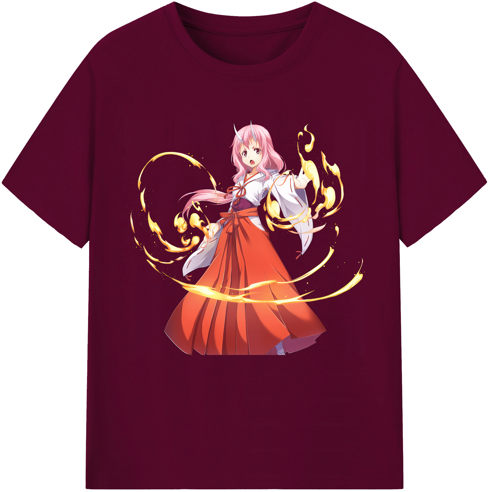 （画像用） 転スラ Regarding Reincarnated to Slime レディースカジュアルプリントTシャツ（綿100％）